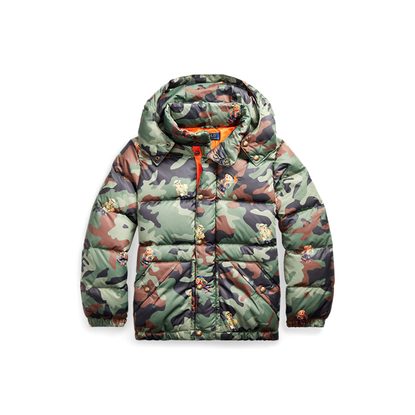BOYS 6-14 YEARS Bear Camo Down Jacket 1