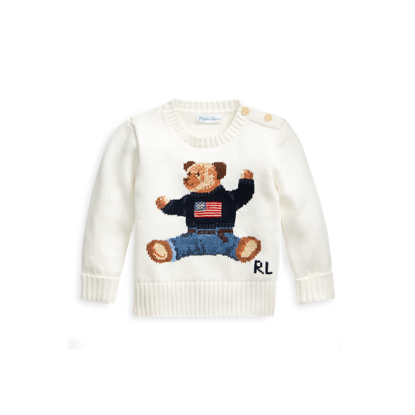 Baby Boy Polo Bear Cotton Sweater | Ralph Lauren