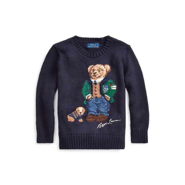 Polo Bear Cotton-Wool Jumper for Children | Ralph Lauren® UK