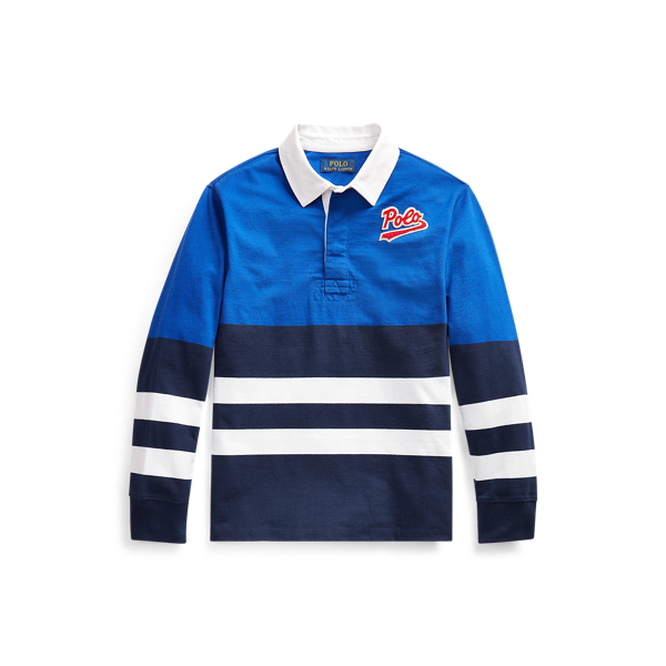 striped cotton rugby shirt