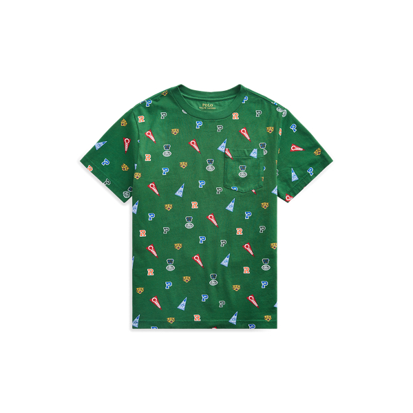 BOYS 6-14 YEARS T-shirt en coton à fanions 1