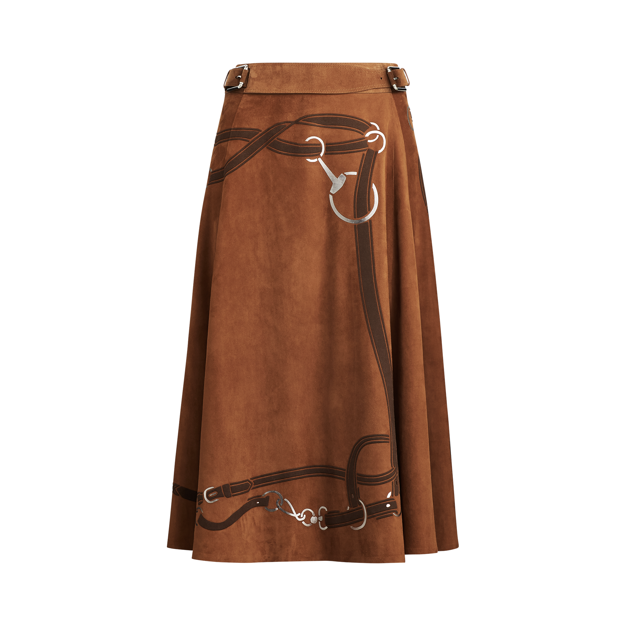 Ralph Lauren Donnelly Lamb-Suede Skirt. 2