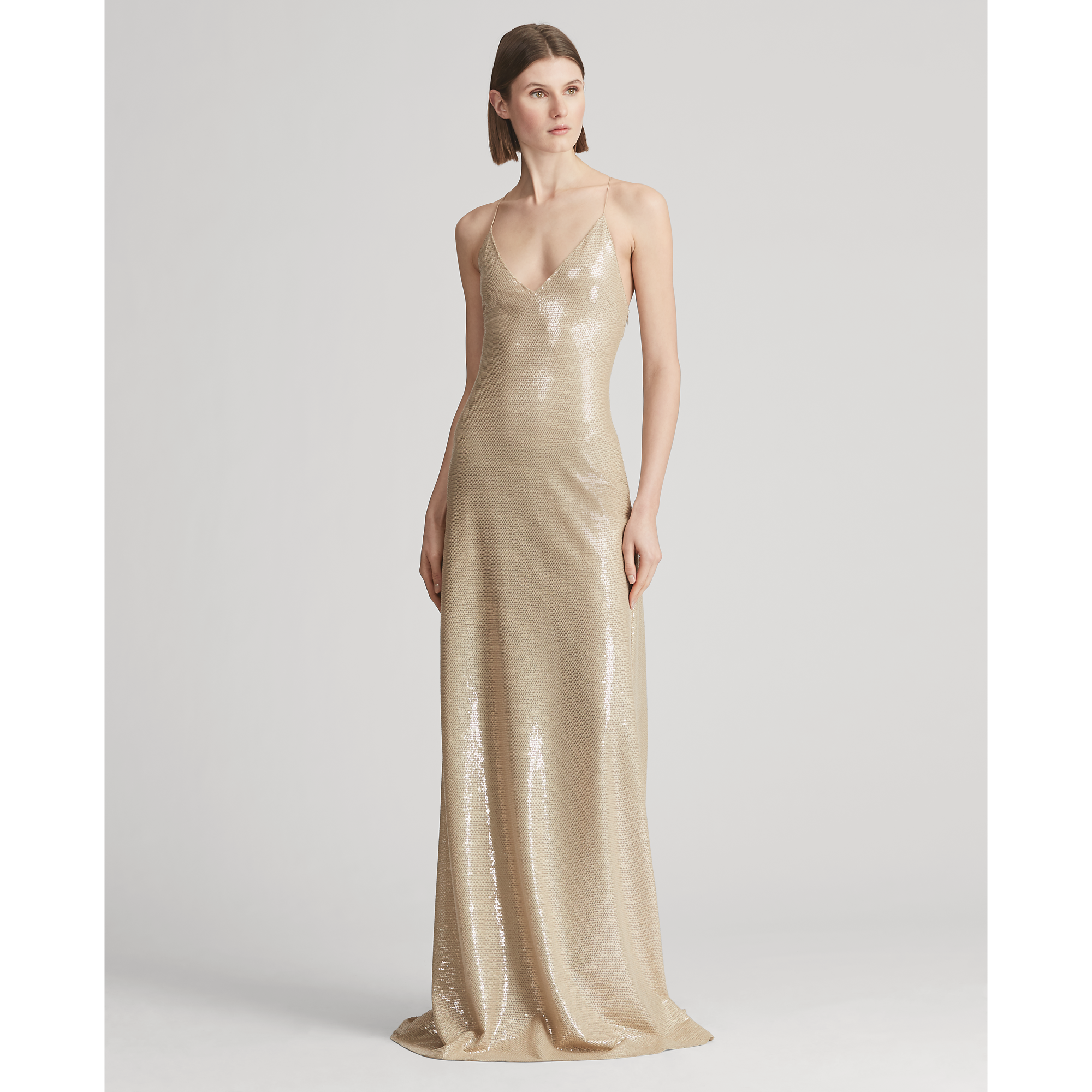 Ralph Lauren Marieke Sequined Evening Dress. 1