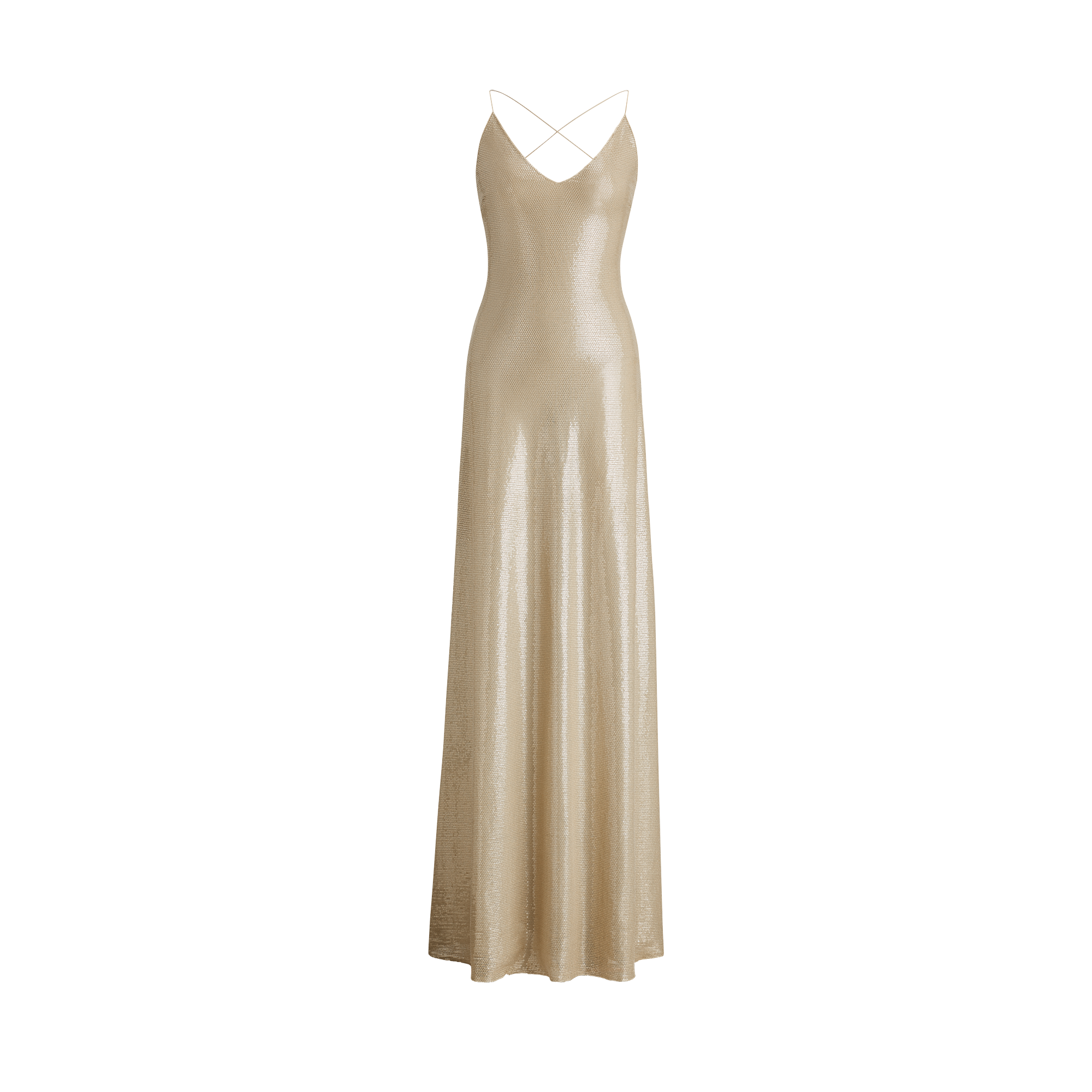 Ralph Lauren Marieke Sequined Evening Dress. 2