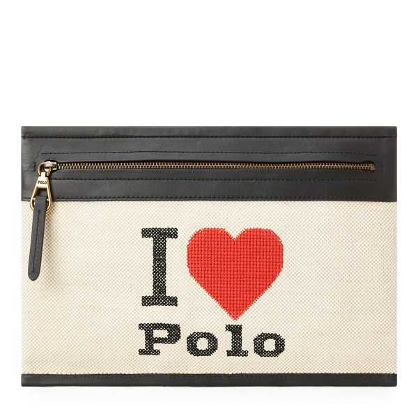 Graphic Canvas Small Pouch