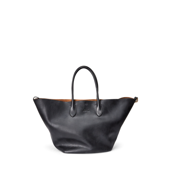 ralph lauren large leather tote