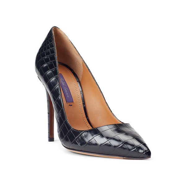 Talons Lauren Ralph Lauren En Cuir Noir - Pointure US 8 / EU 38, Style Slingbacks, Neufs Sans Boîte
