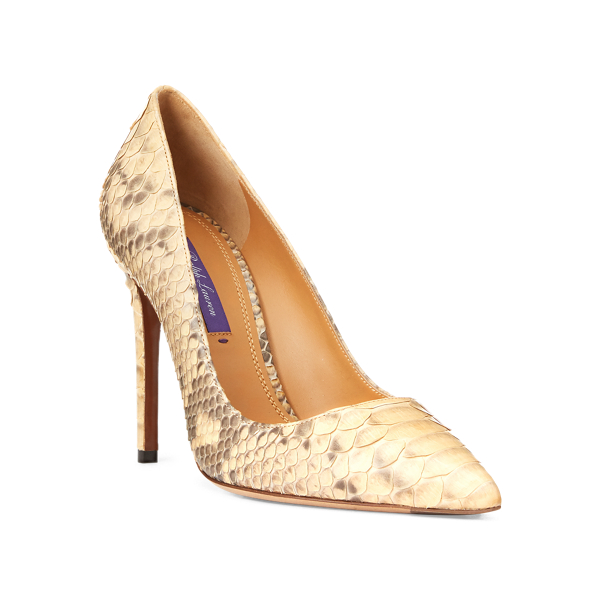 Ralph Lauren Collection Celia pythonleren pump 2