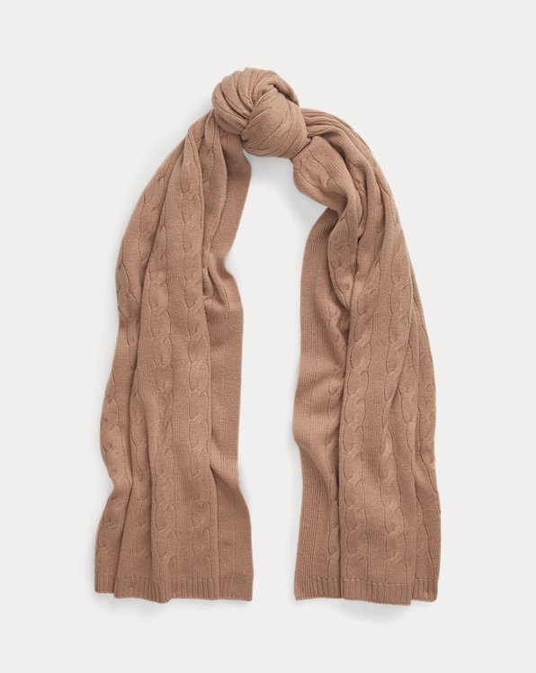 Cable-Knit Cashmere Scarf
