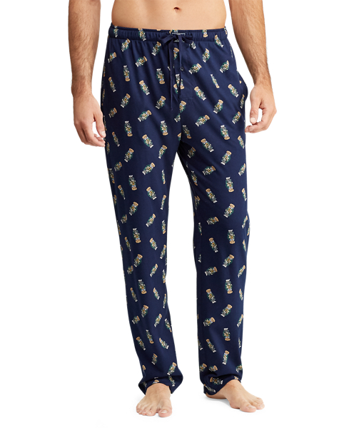 purple polo pajama pants