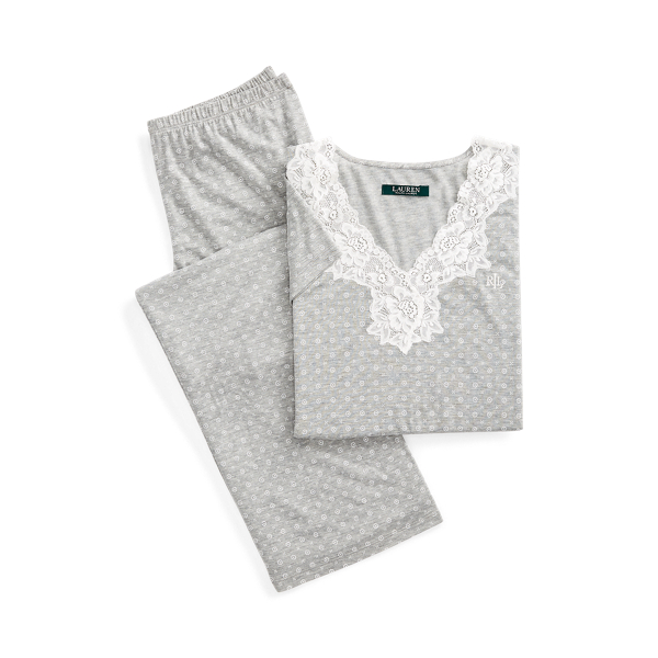 Lace Cotton Sleep Set voor Women Ralph Lauren® NL