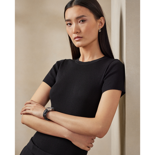 Ralph Lauren Collection Silk T-Shirt Sweater 6
