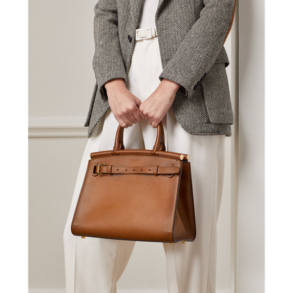 Ralph Lauren Collection Gepolijste Medium RL50 handtas 6