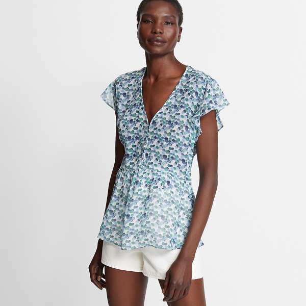 club monaco silk top