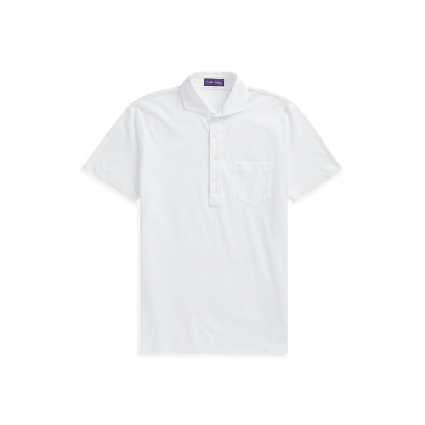 Purple Label Polo en piqué délavé 1
