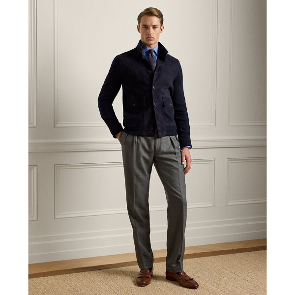 Purple Label Kasjmier vest met suède voorkant 3