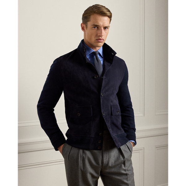 Purple Label Kasjmier vest met suède voorkant 1