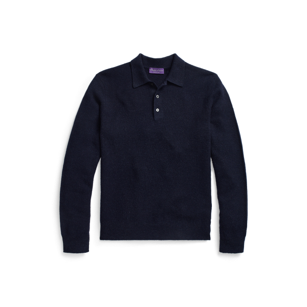 Purple Label Cashmere Polo-Collar Sweater 1