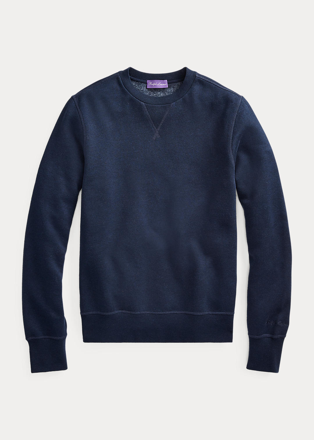 Purple Label Fleece sweatshirt met ronde hals 1