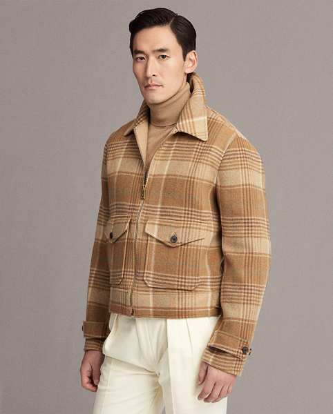 Plaid Cashmere-Wool Jacket