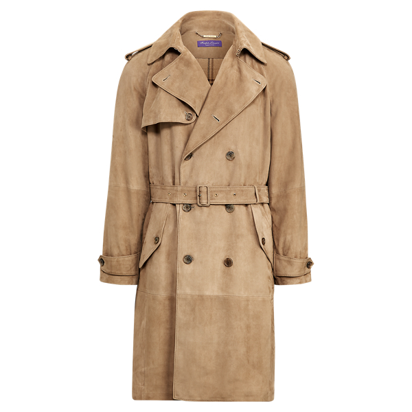 Purple Label Suede Trench Coat 1