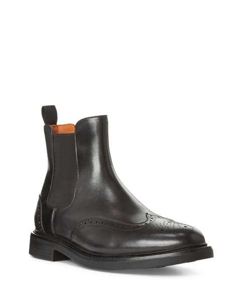Wingtip Chelsea Boot Black Suede Chelsea Boots Mens Suede  display picture 2