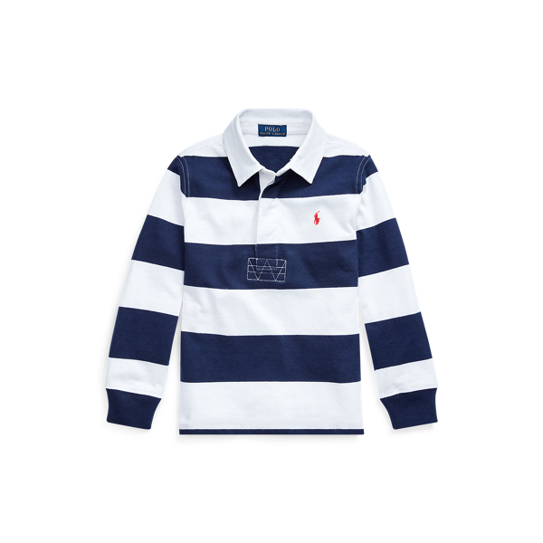 striped cotton rugby shirt