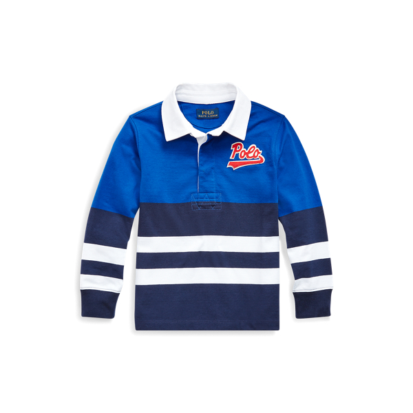 striped cotton rugby shirt