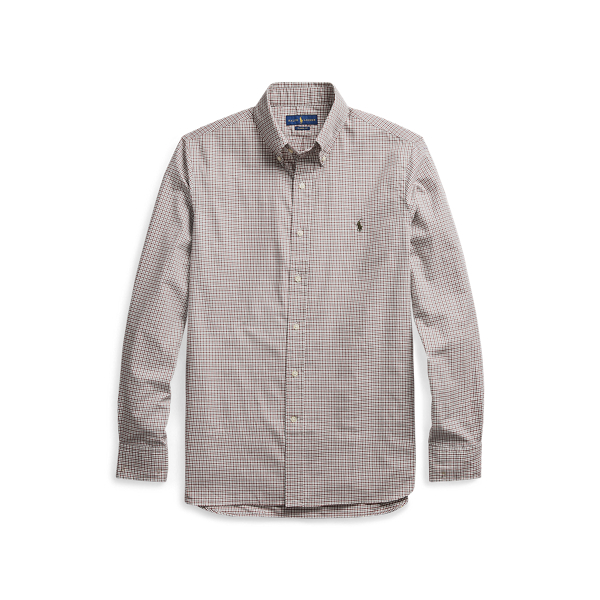classic fit plaid twill shirt