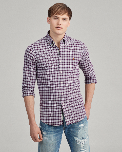 Classic Fit Plaid Oxford Shirt