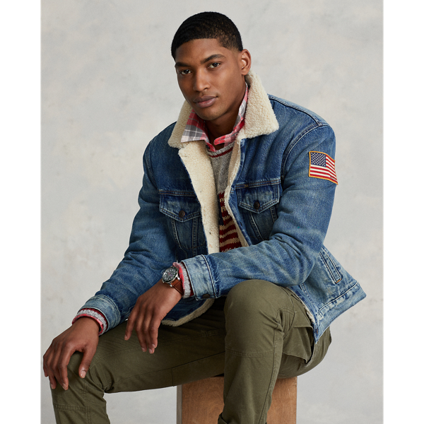 polo with jean jacket