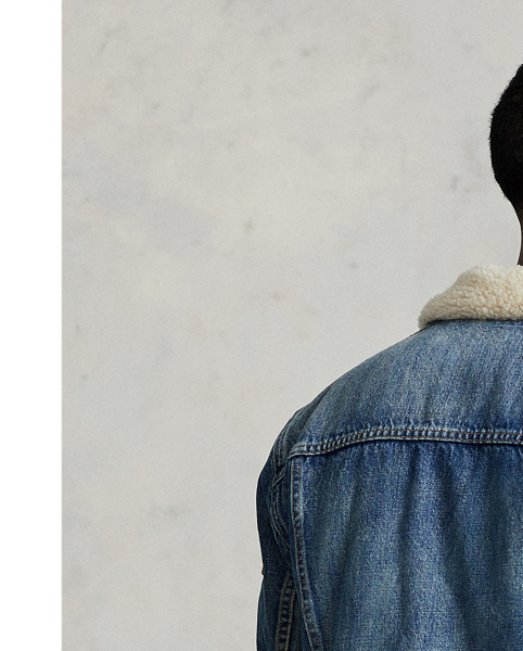 ralph lauren fleece lined denim jacket