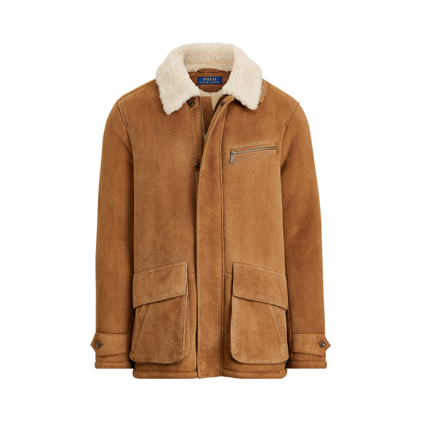 ralph lauren shearling jacket women's