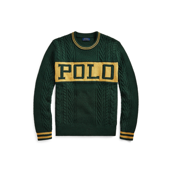 ralph lauren aran sweater