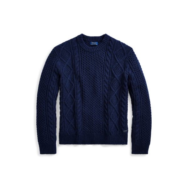 ralph lauren aran sweater