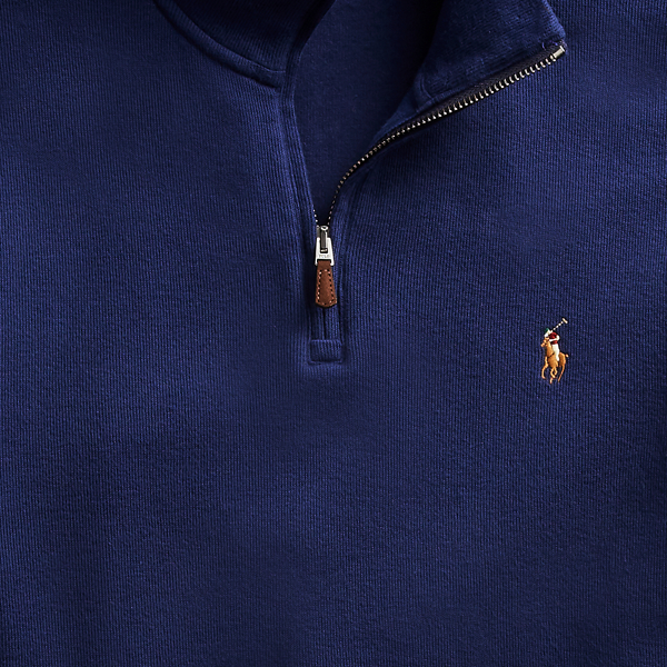 Polo Ralph Lauren Estate-rib Quarter-zip Pullover In Scotch Pine Heather