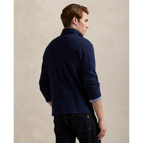 Polo Ralph Lauren Estate-rib Quarter-zip Pullover In Scotch Pine Heather