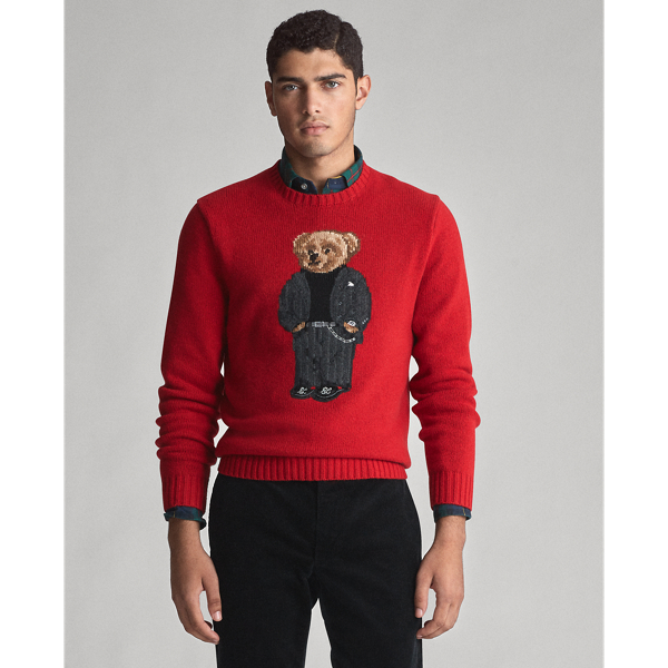 ralph lauren mens bear sweater