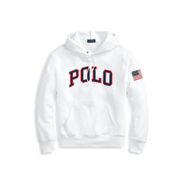 fleece polo hoodie