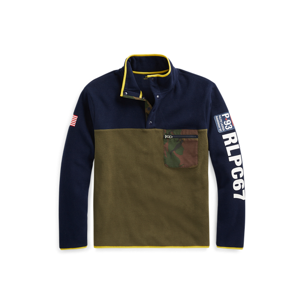 polo ralph lauren fleece mockneck jacket