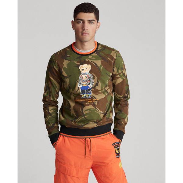 polo ralph lauren polo bear camo sweatshirt