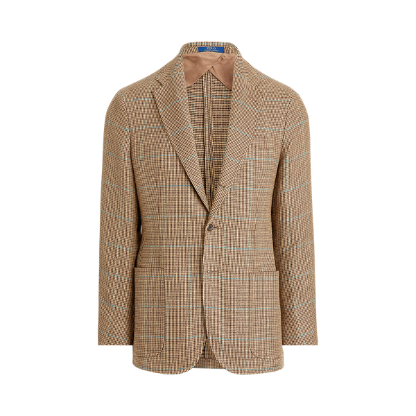Plaid Tick-Weave Sport Coat