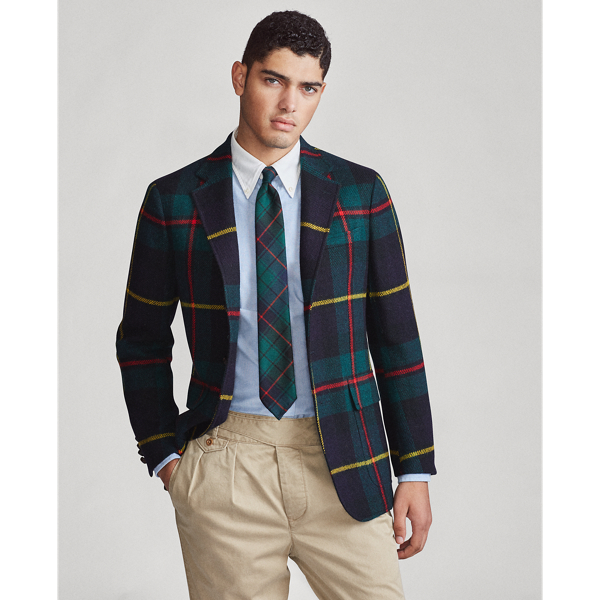 ralph lauren tartan coat
