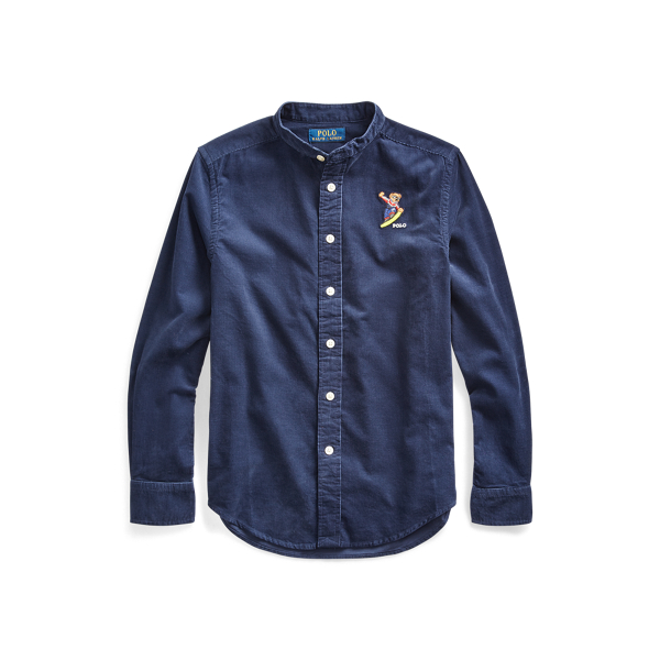 polo bear corduroy shirt