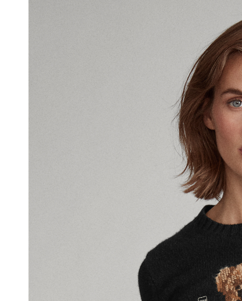 Sequined Polo Bear Sweater