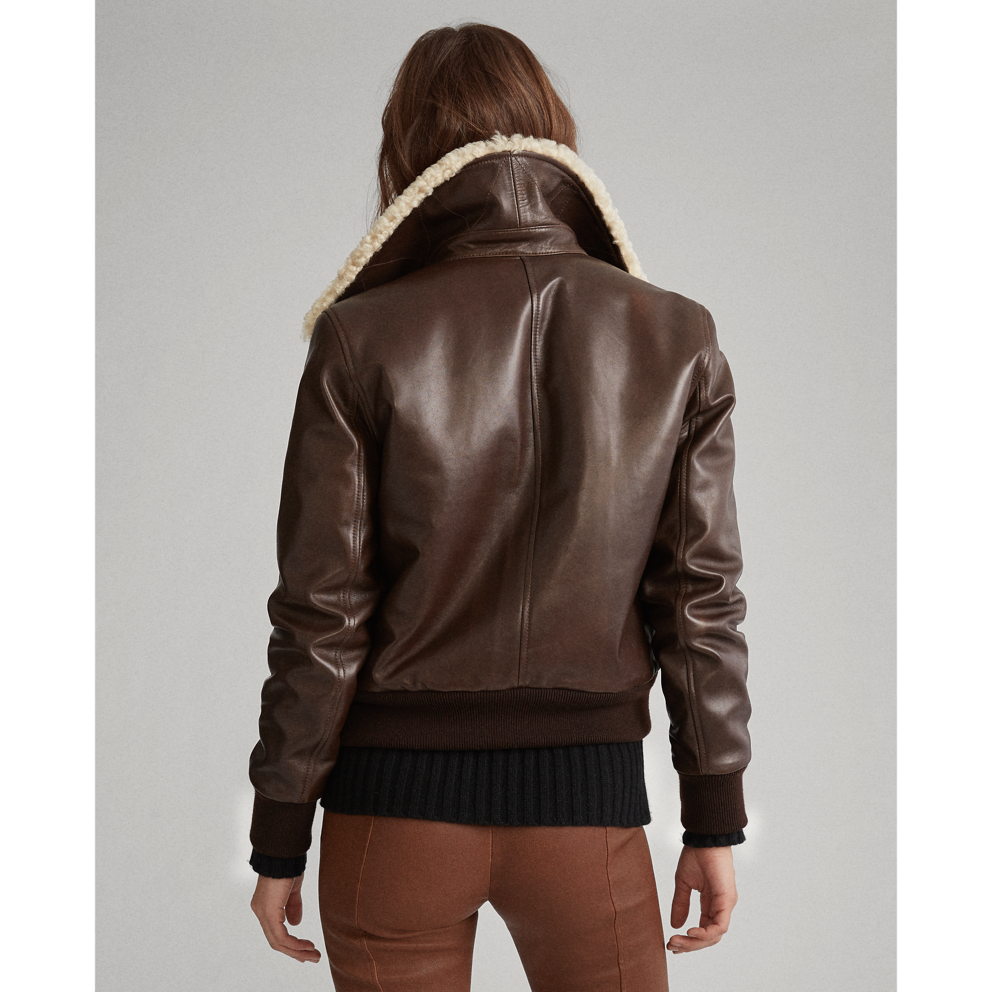 Ralph Lauren Shearling Bomber Jacket. 5