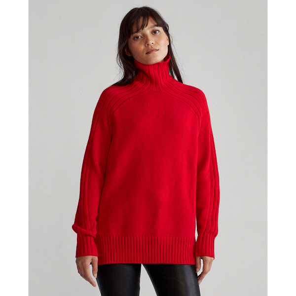 lauren ralph lauren ribbed turtleneck sweater