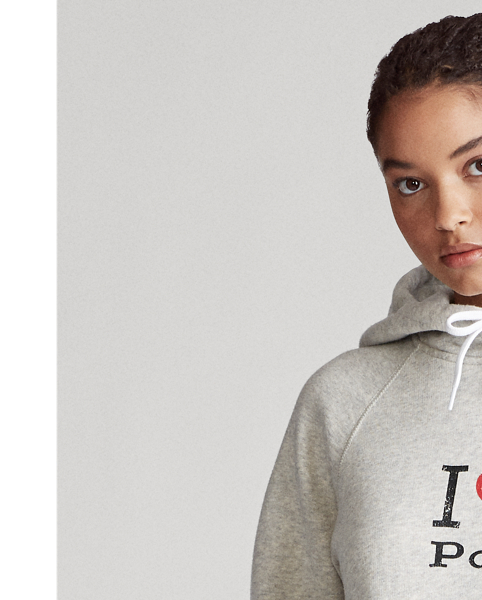 Sweat &agrave; capuche Polo en molleton