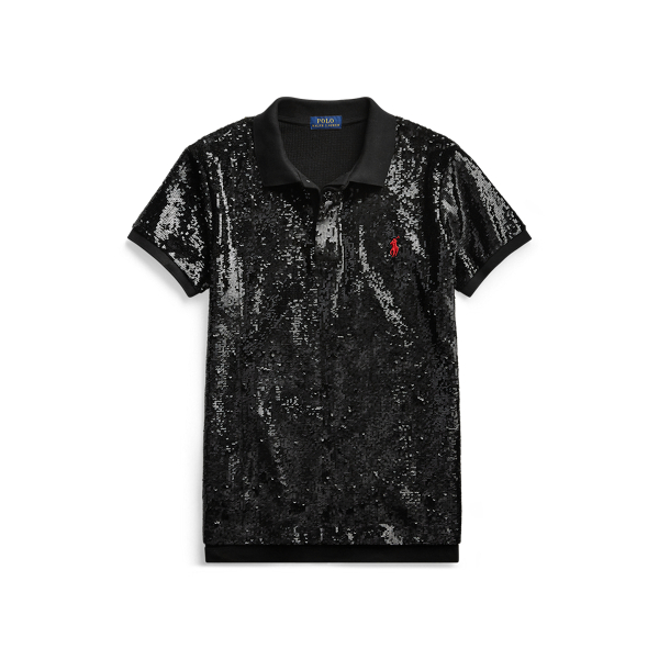 Women's Sequined Polo Shirt | Ralph Lauren