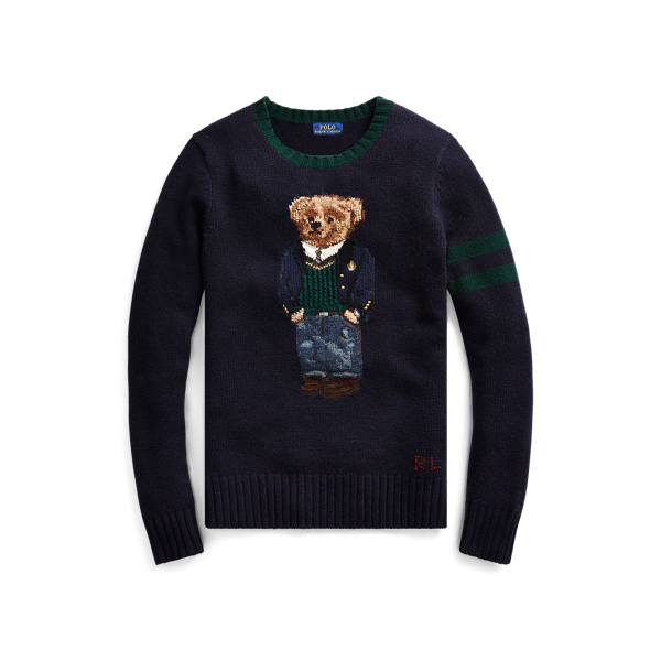 polo bear wool sweater
